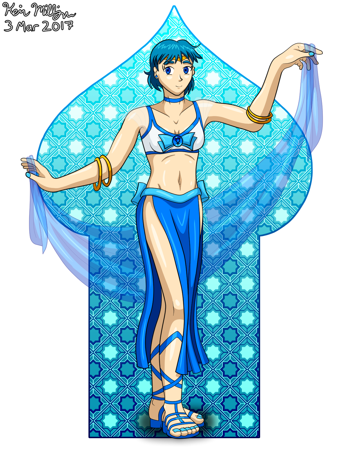 #BellyDanceBeauties - Sailor Mercury