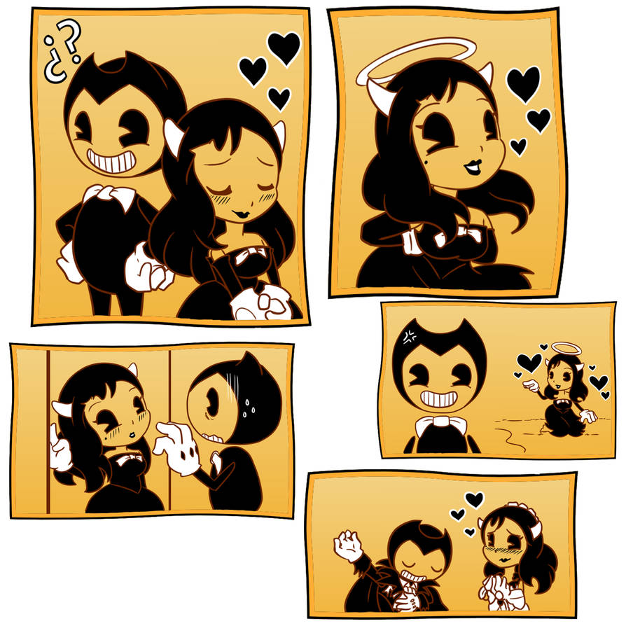 Bendy and Alice Angel by reina-del-caos on DeviantArt