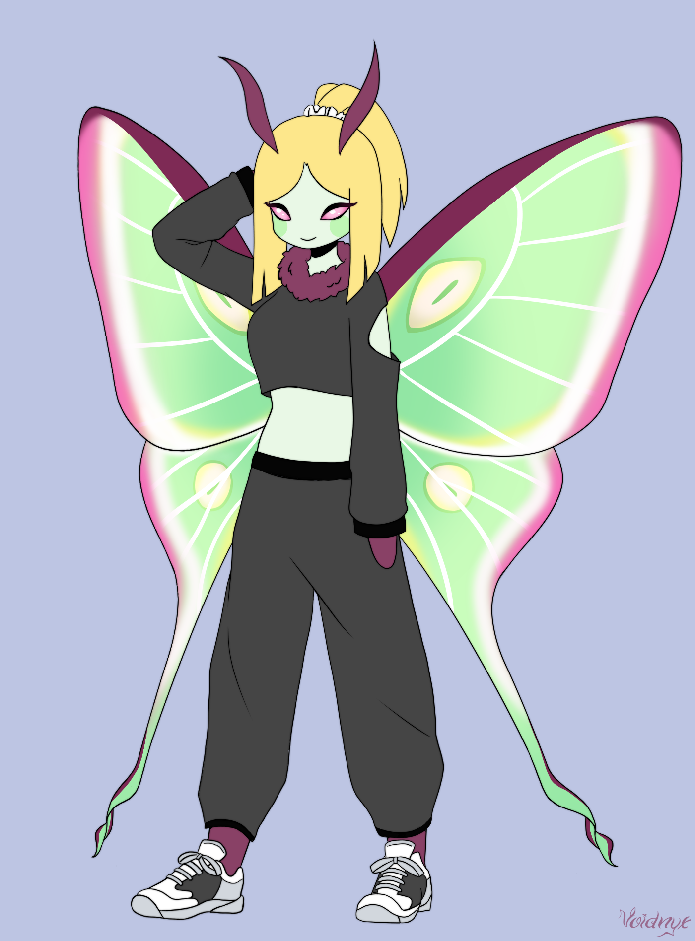 Luna Moth Ransom Note Luna (Moth Oc) by Voidnyx on DeviantArt