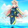 Yuudachi Kancolle Scuba | Fanart