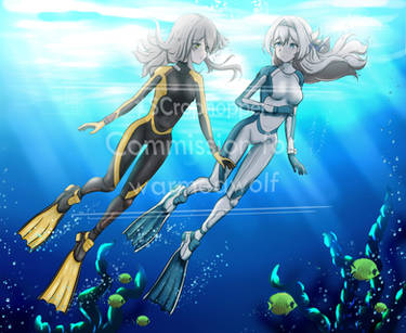 Stelle and Firefly Scuba Diving #2 | Commission