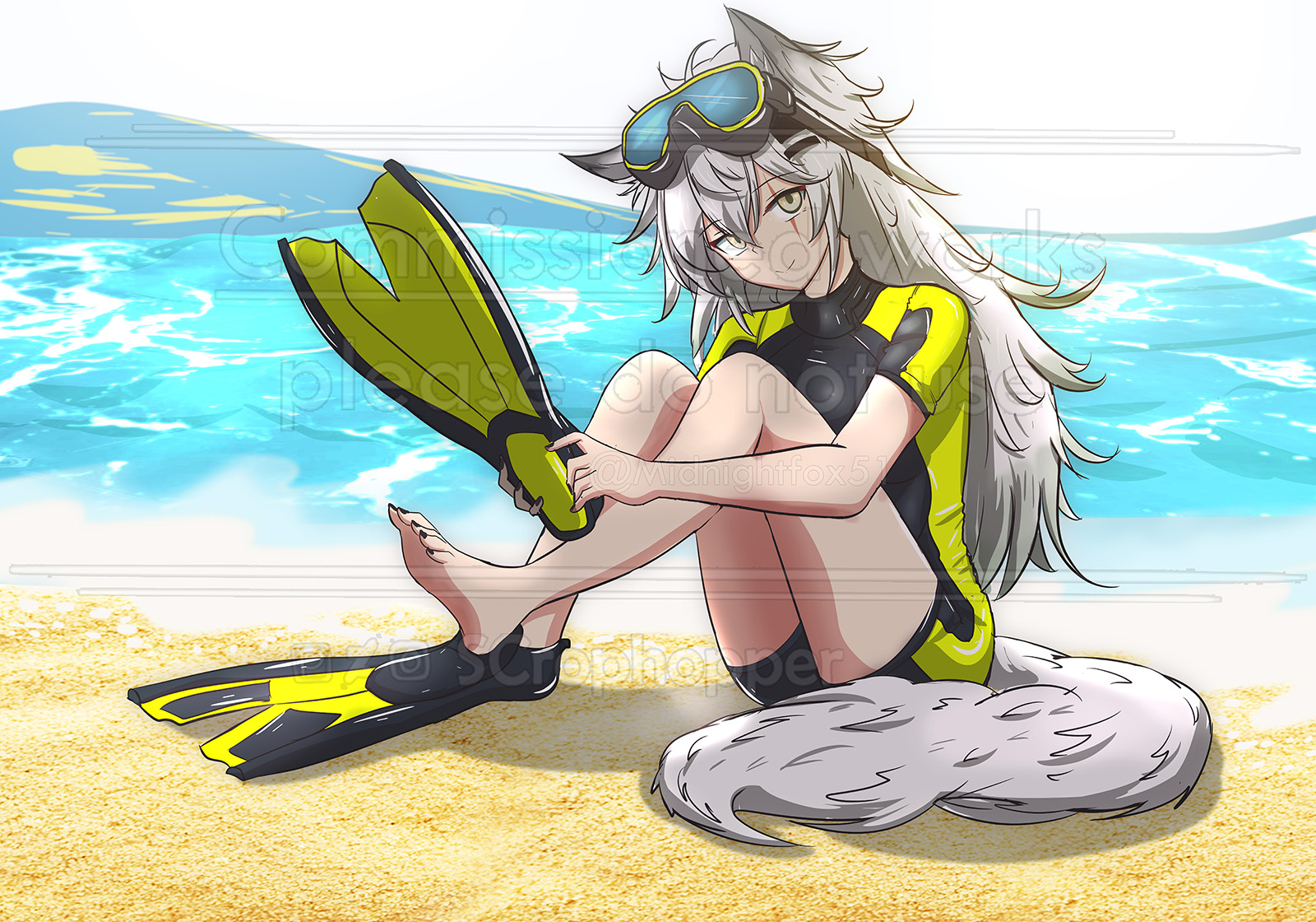 Lappy in Short Wetsuit | Commission