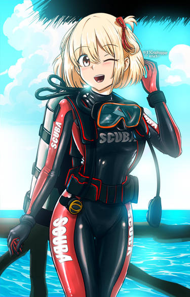 Nishigiki Chisato Wetsuit | Fanart