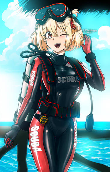 Nishigiki Chisato Wetsuit 1 | Fanart