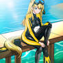 Horn (Arknights) in Wetsuit Preparing| Commission