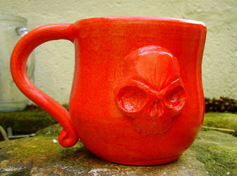 Commissioned Mug red skull