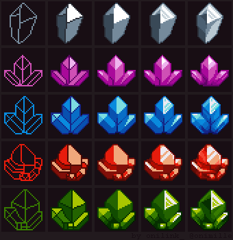 Tutorial: How to draw Crystals by oni1ink on DeviantArt