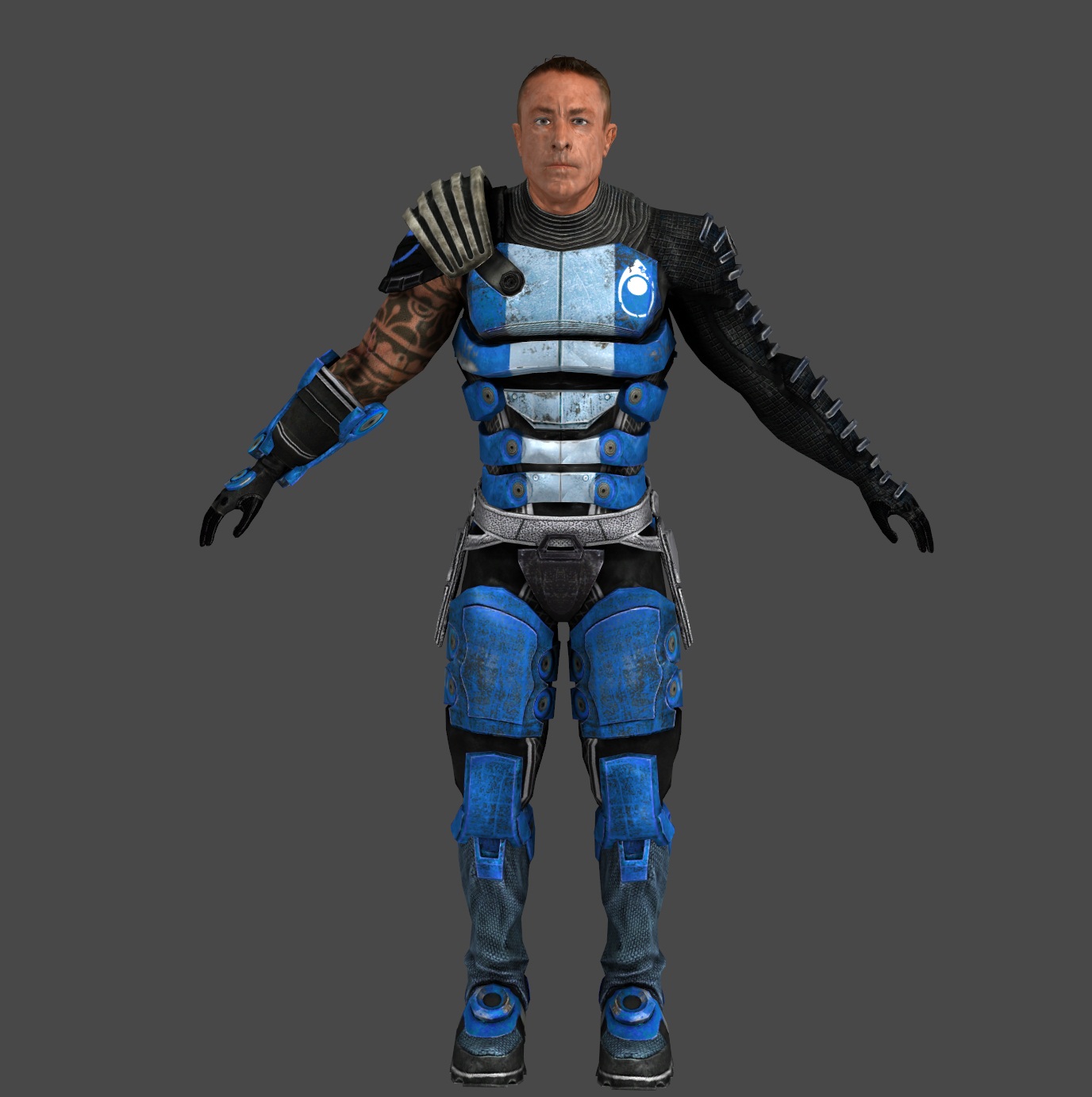 Zaeed Masani - Blue Suns Leader for XNALara V:2.0