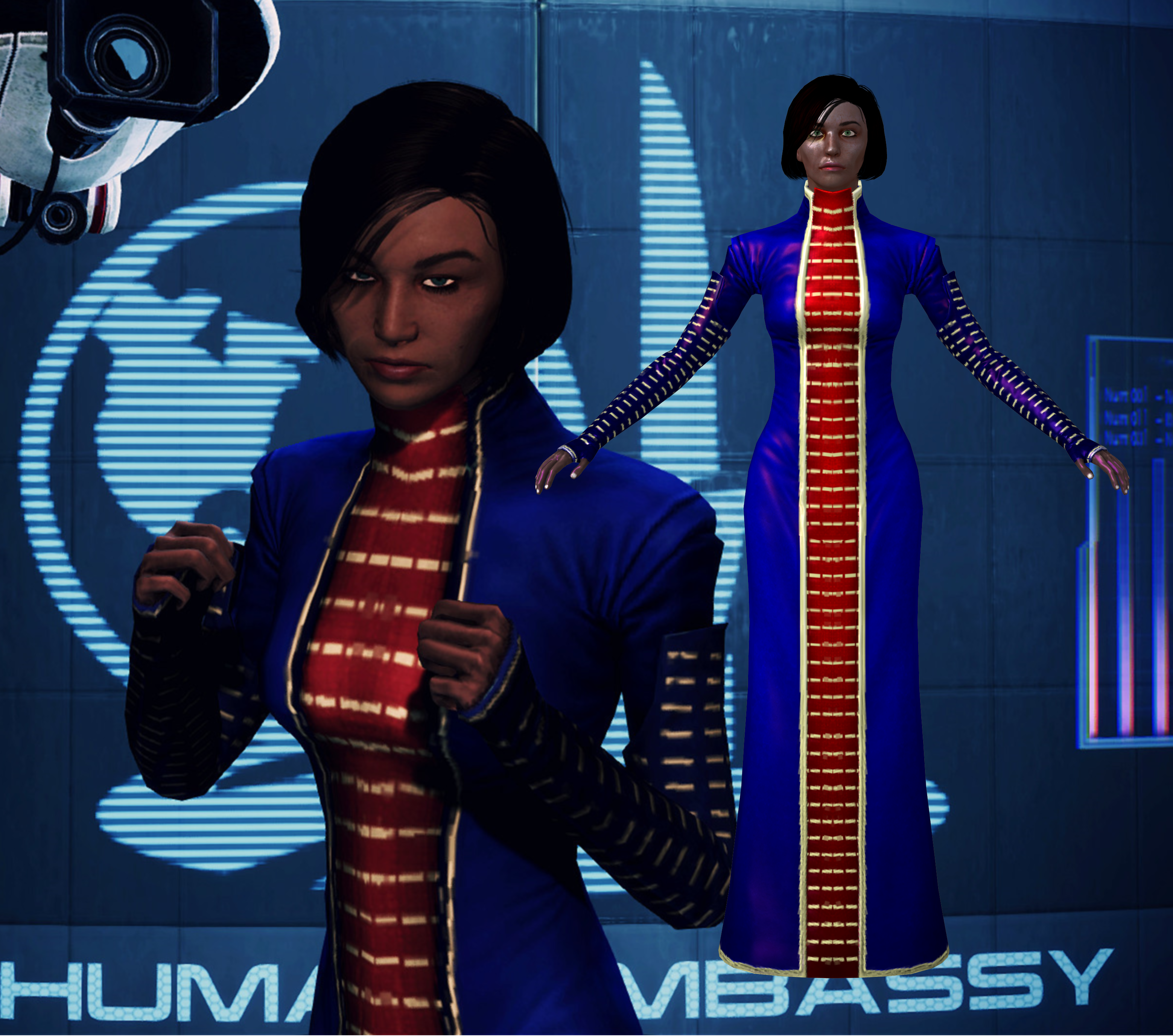 Khalisah al-Jilani z Mass Effect 3 dla XNALara