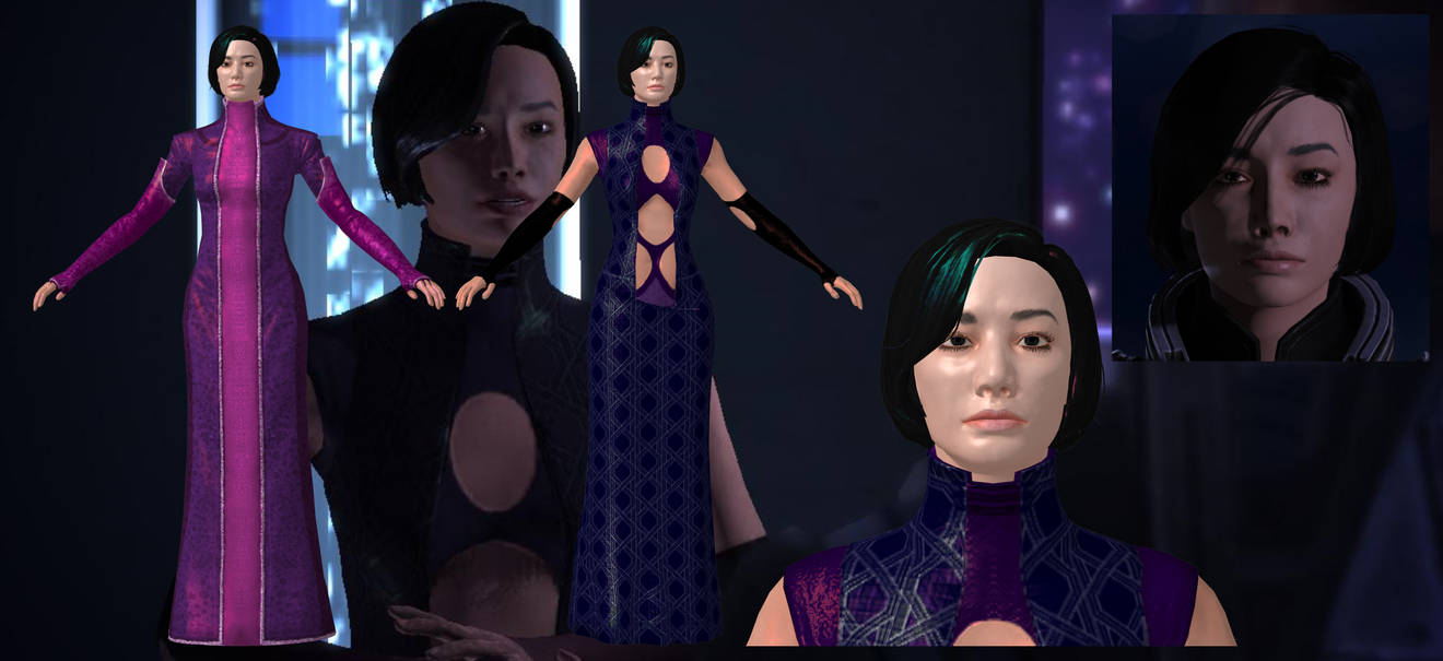 Emily Wong from Mass Effect for XNALara V.:2.0 by Melllin