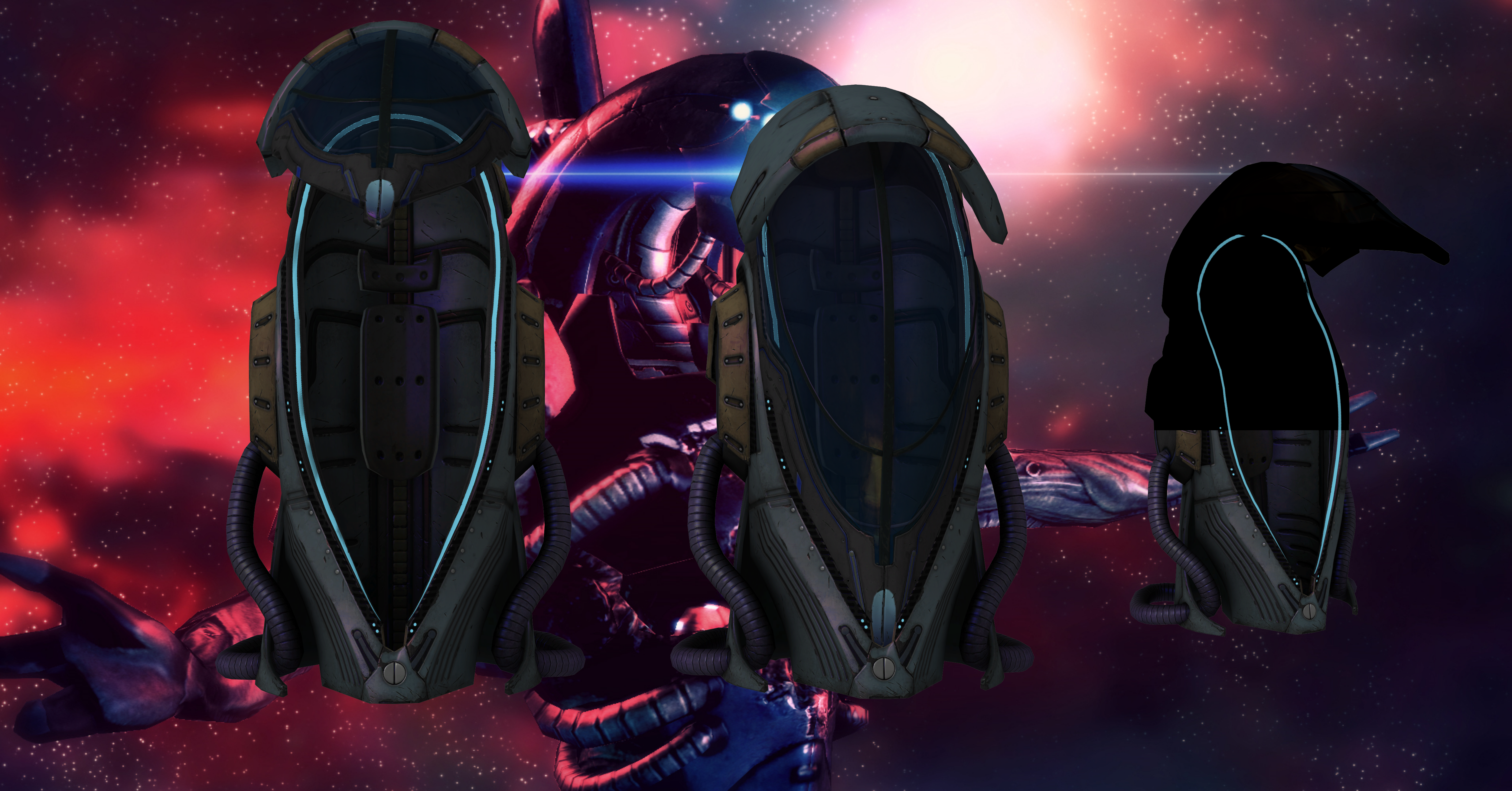 Geth Pod from Mass Effect 3 for XNALara.