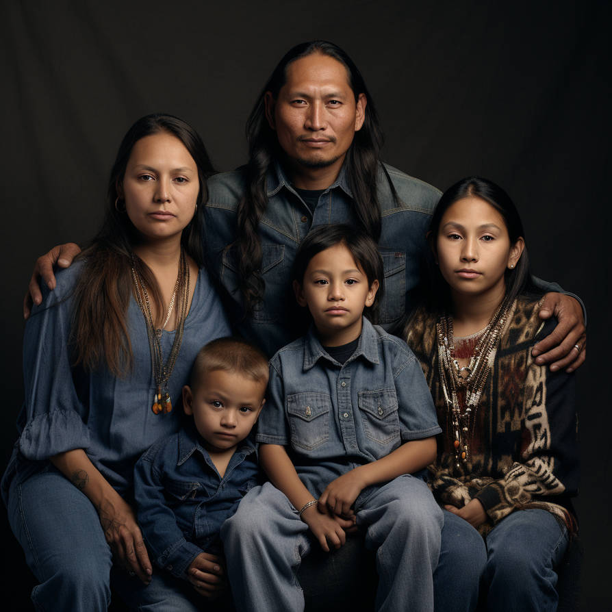 Native American Family Portrait By Purplerhino On DeviantArt native-american-family-portrait-by-purplerhino-on-deviantart