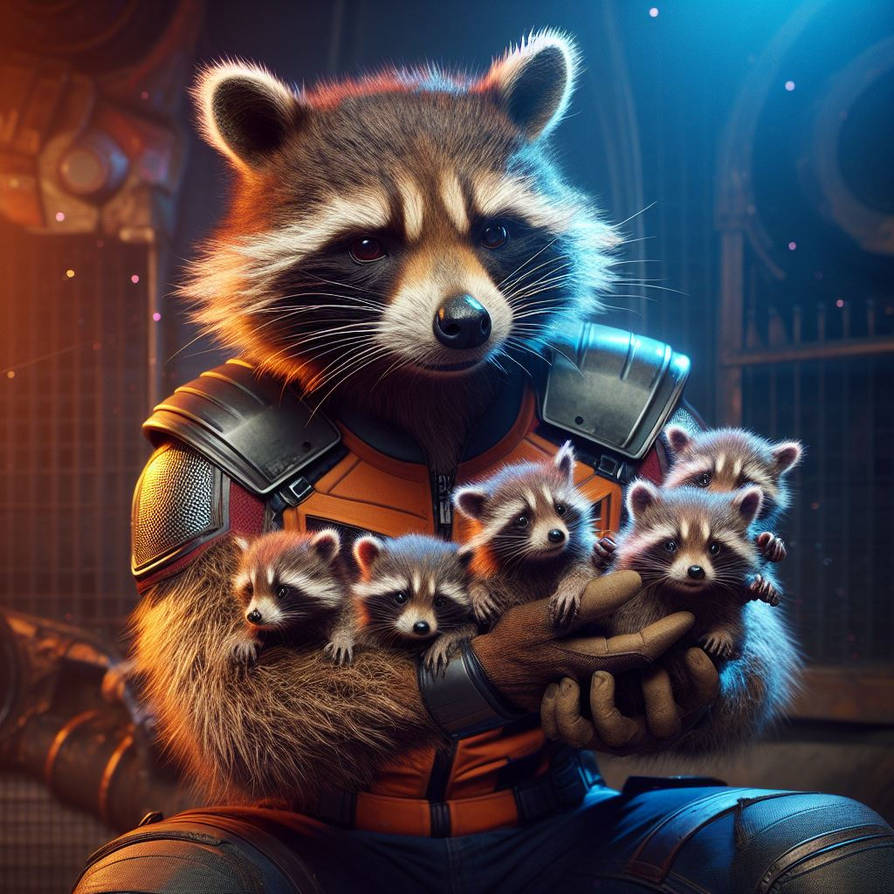 The name's Rocket... Rocket Racoon by purplerhino on DeviantArt