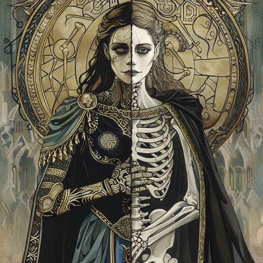 Hel or Hela Norse goddess of death by purplerhino on DeviantArt
