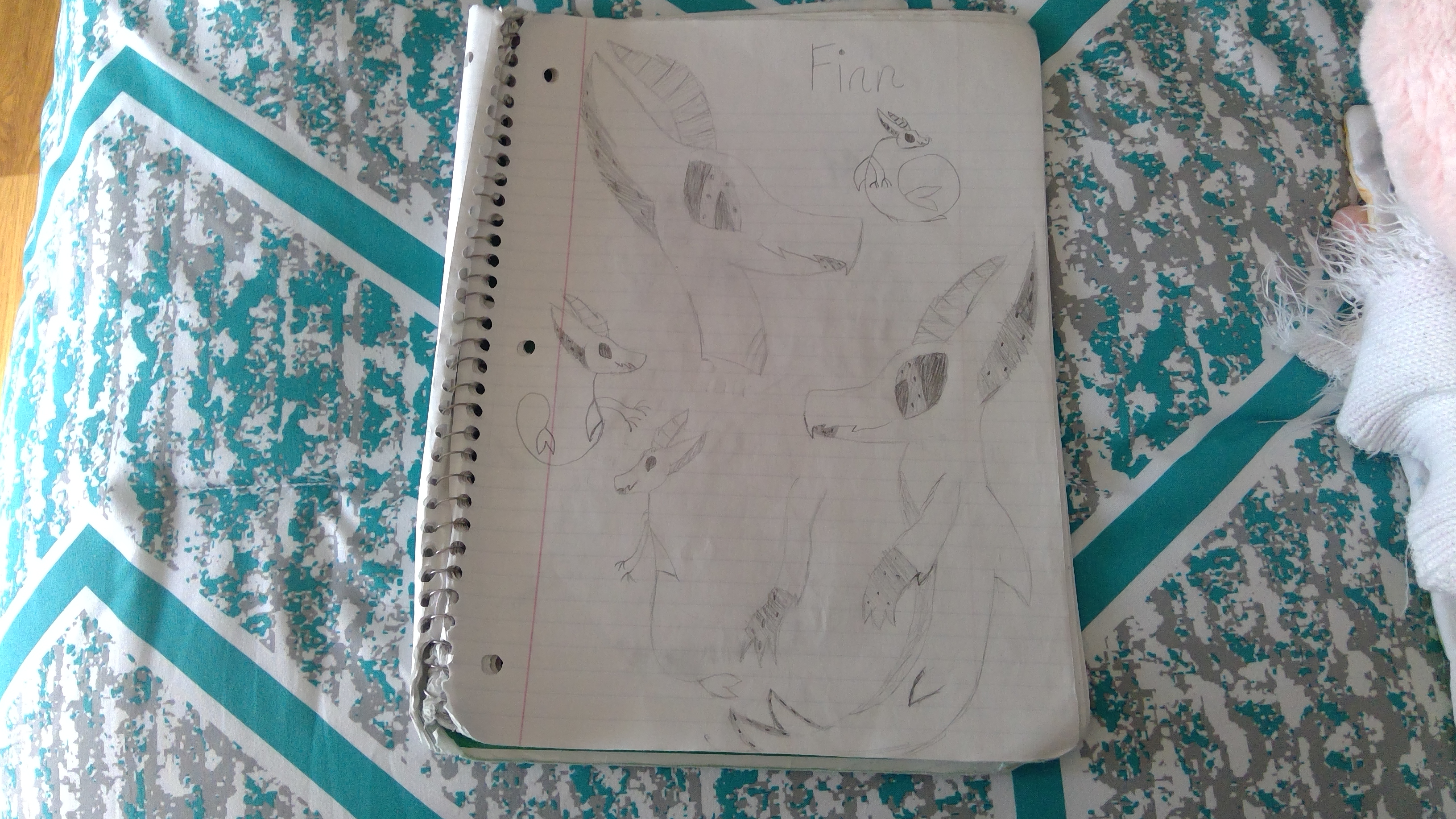 School Doodles- Finn