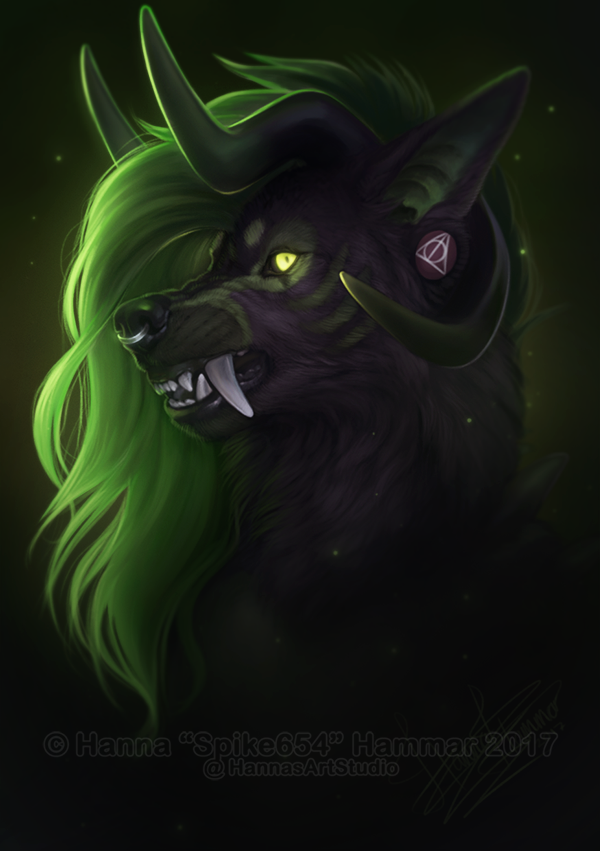 Experimental Portrait Commission - Azazel @ FA