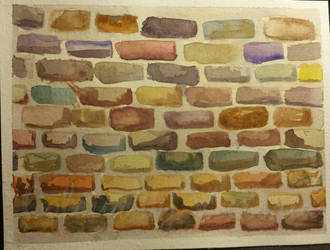 Brick wall texture practice