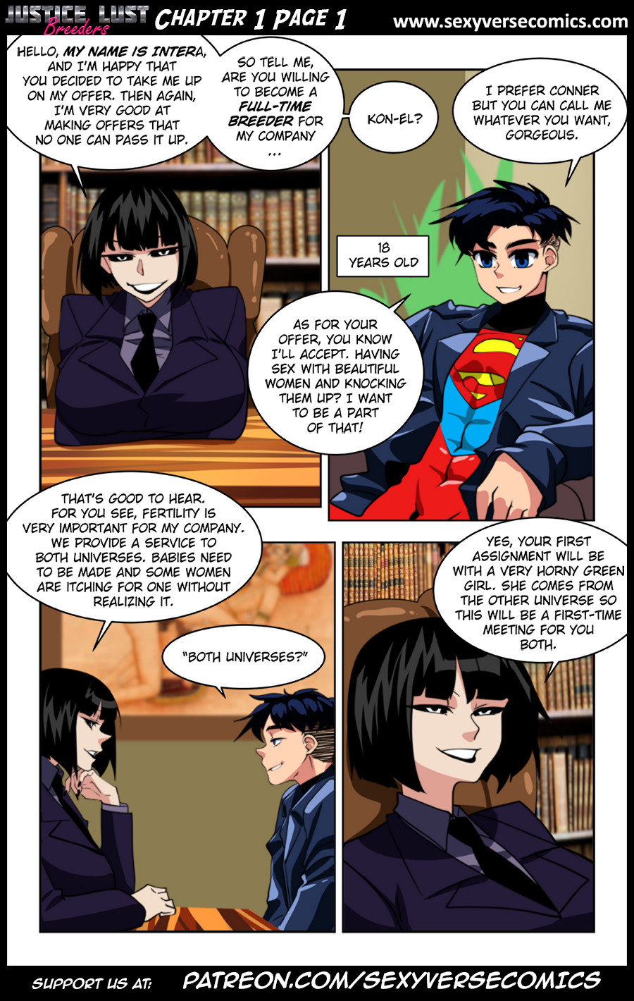 Justice Lust Breeders Chapter 1 Page 1 by on DeviantArt