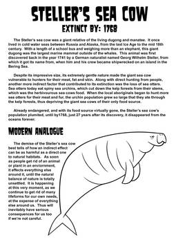 Time is Running Out - pg. 3 Steller's Sea Cow