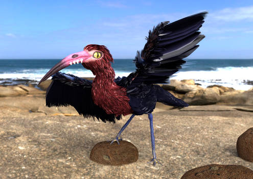 Egretopteryx 3D render