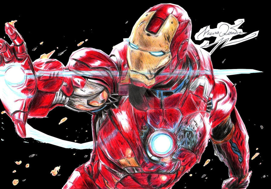 Tony Stark Iron Man black background by LoneWolf9440 on DeviantArt