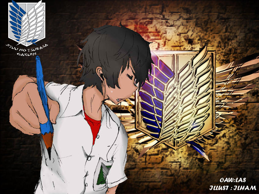 Jiyuu no tsubasa Gakuin[Shingeki no kyojin Fanart} by zaburo on DeviantArt