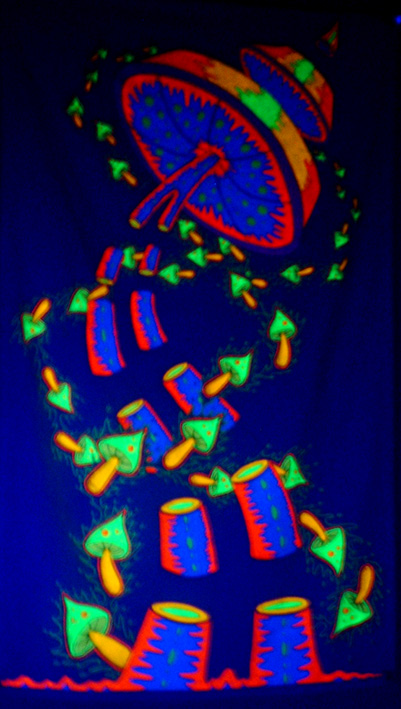 'Magic Mushrooms' - Blacklight