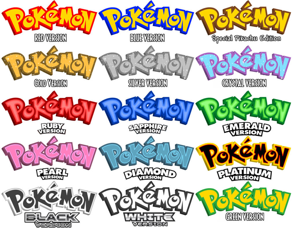 Pokemon Logo Design Concepts by starwingcorona on DeviantArt