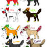 All (canine) characters as of 2012