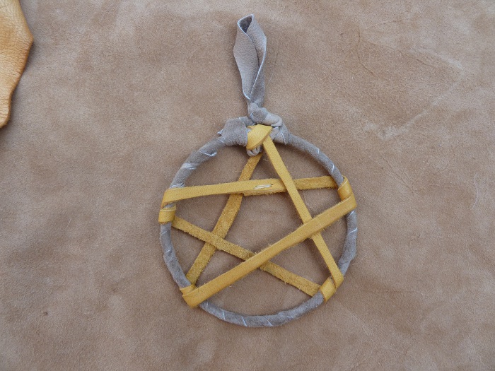 Leather pentacle