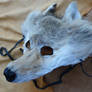 White wolf fur mask 3