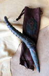Springbok horn ritual knife by lupagreenwolf