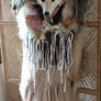 Green Arctic wolf headdress