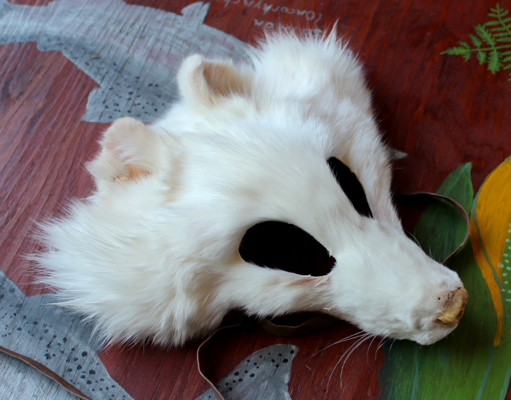 New shaped fox and coyote masks - 6-10-14