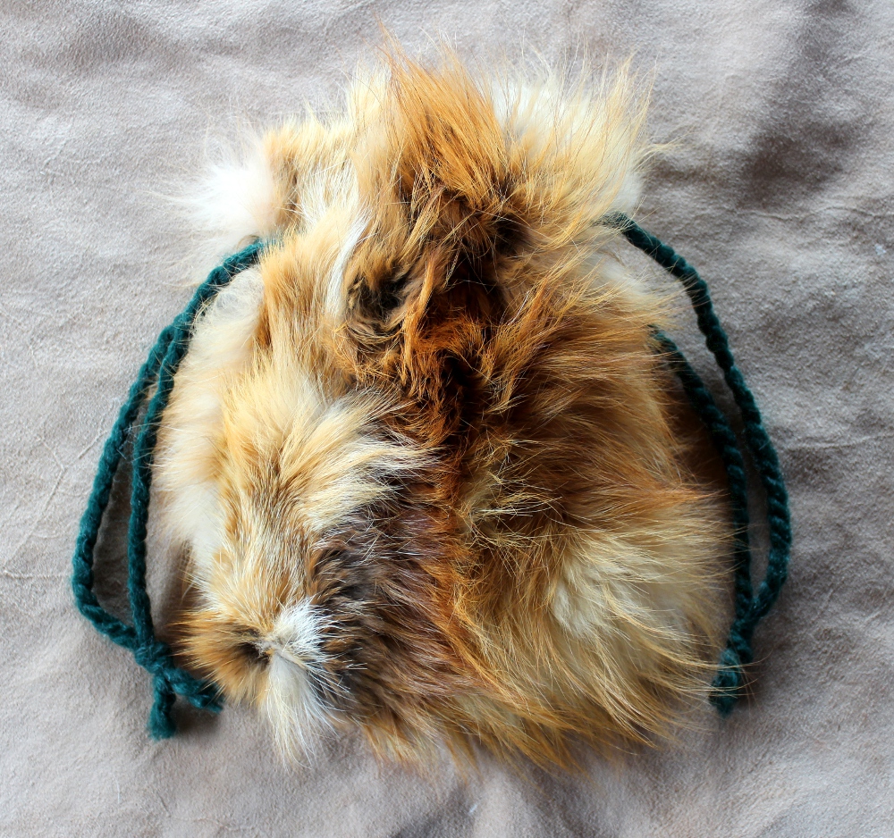 Red Fox Fur Pouch