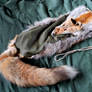 Red Fox and Deerskin Shoulder Bag