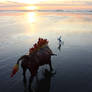 The Last Unicorn and the Red Bull - Breyer customs