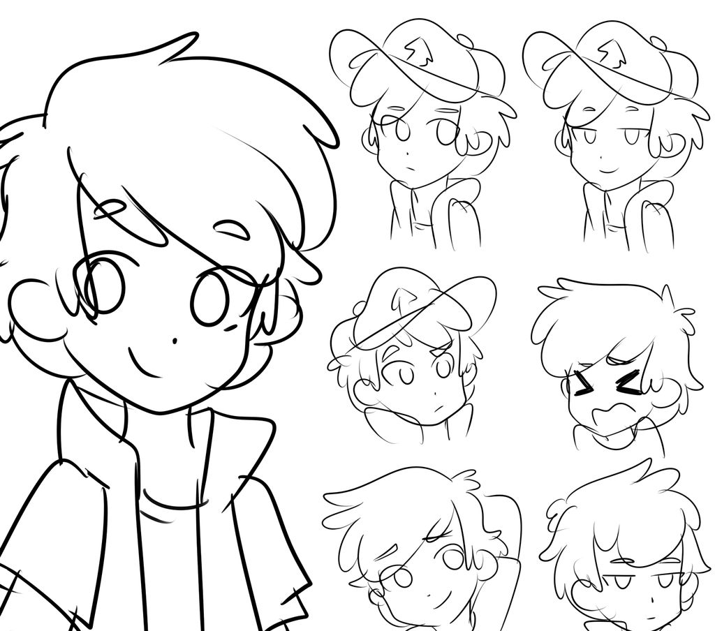 Dipper Pines' Faces