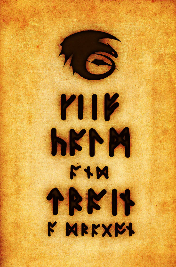 Keep Calm and Train a Dragon (Runes) by kingpin1055 on DeviantArt