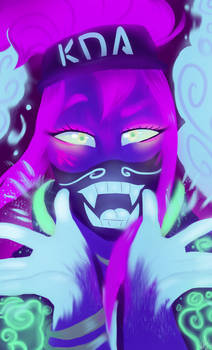 KDA akali portrait