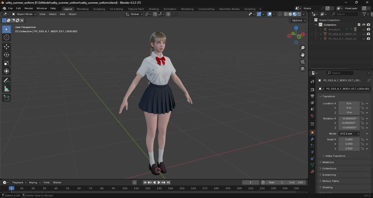 Valby Outfit Mod The First Descendant_valby_summer_uniform by Mineink on DeviantArt