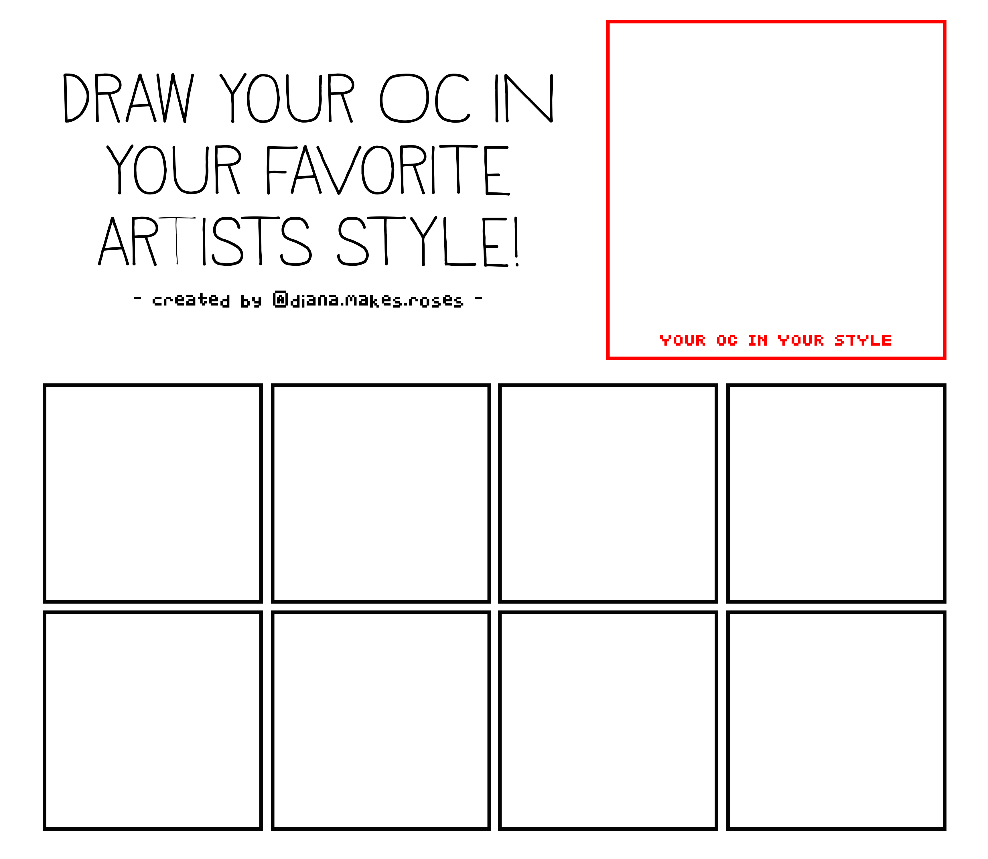DRAW YOUR OC IN YOUR FAVORITE ARTISTS STYLE [MEME] by lilaccrystals on