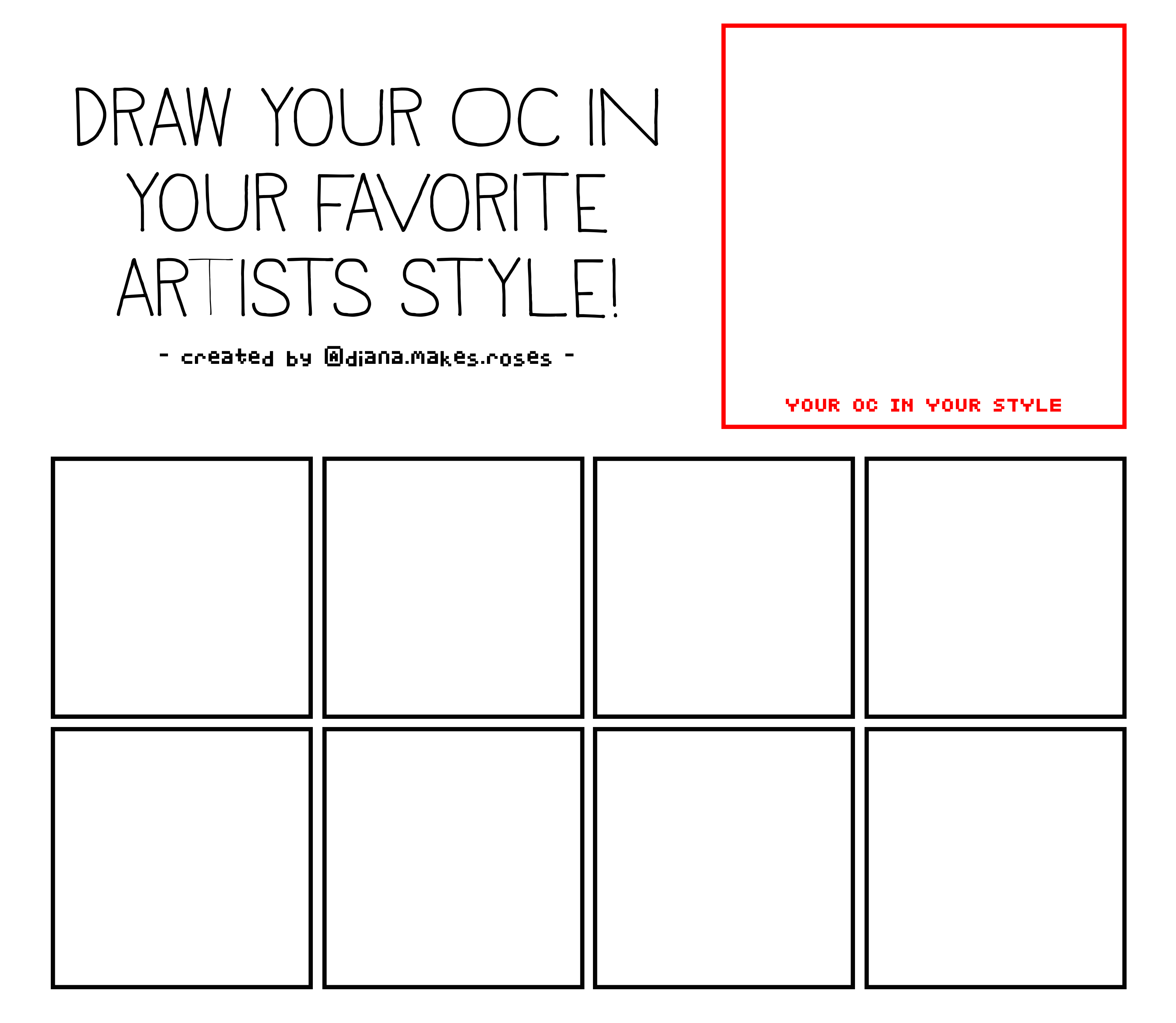 Draw Your Oc In Your Favorite Artists Style Meme By Lilac Crystals On Deviantart