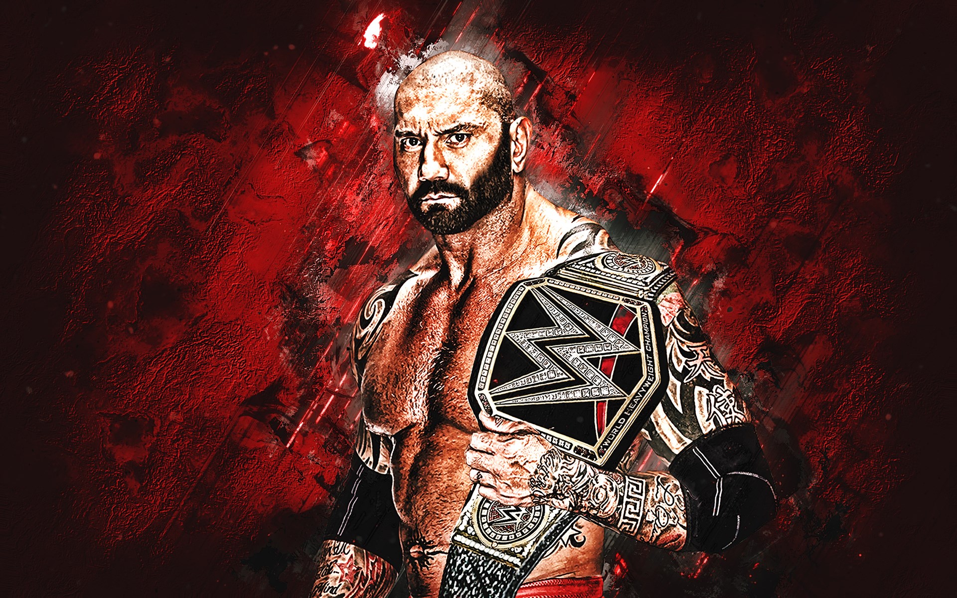 Dave Batista David Michael Bautista Jr WWE America by christiancaron54