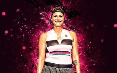 Aryna Sabalenka Belarusian Tennis Players WTA Purp