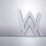 Alan Walker 3D White Logo Gray Background Alan Wal