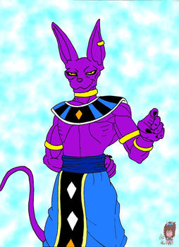 Beerus digital fanart ver.3