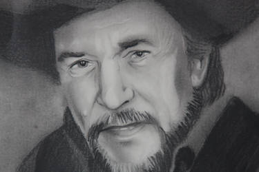 Waylon Jennings Pencil Drawing