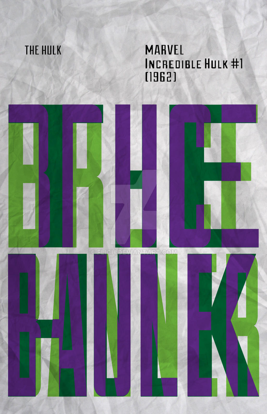 Bruce Banner Typography