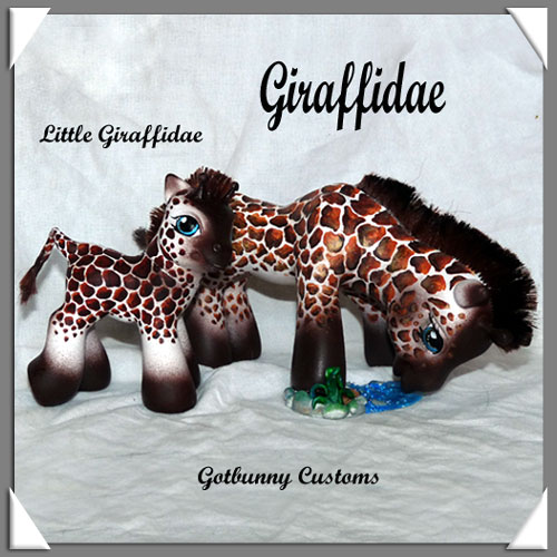 Giraffidae and Baby by gotbunny Giraffidae and Baby by gotbunny
